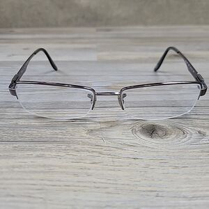 Ray-Ban RB6158 2553 Eyeglasses Frames Only Half‎ Rim Silver 53-18-140  Metal